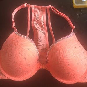 Custom rhinestone VS PINK bra